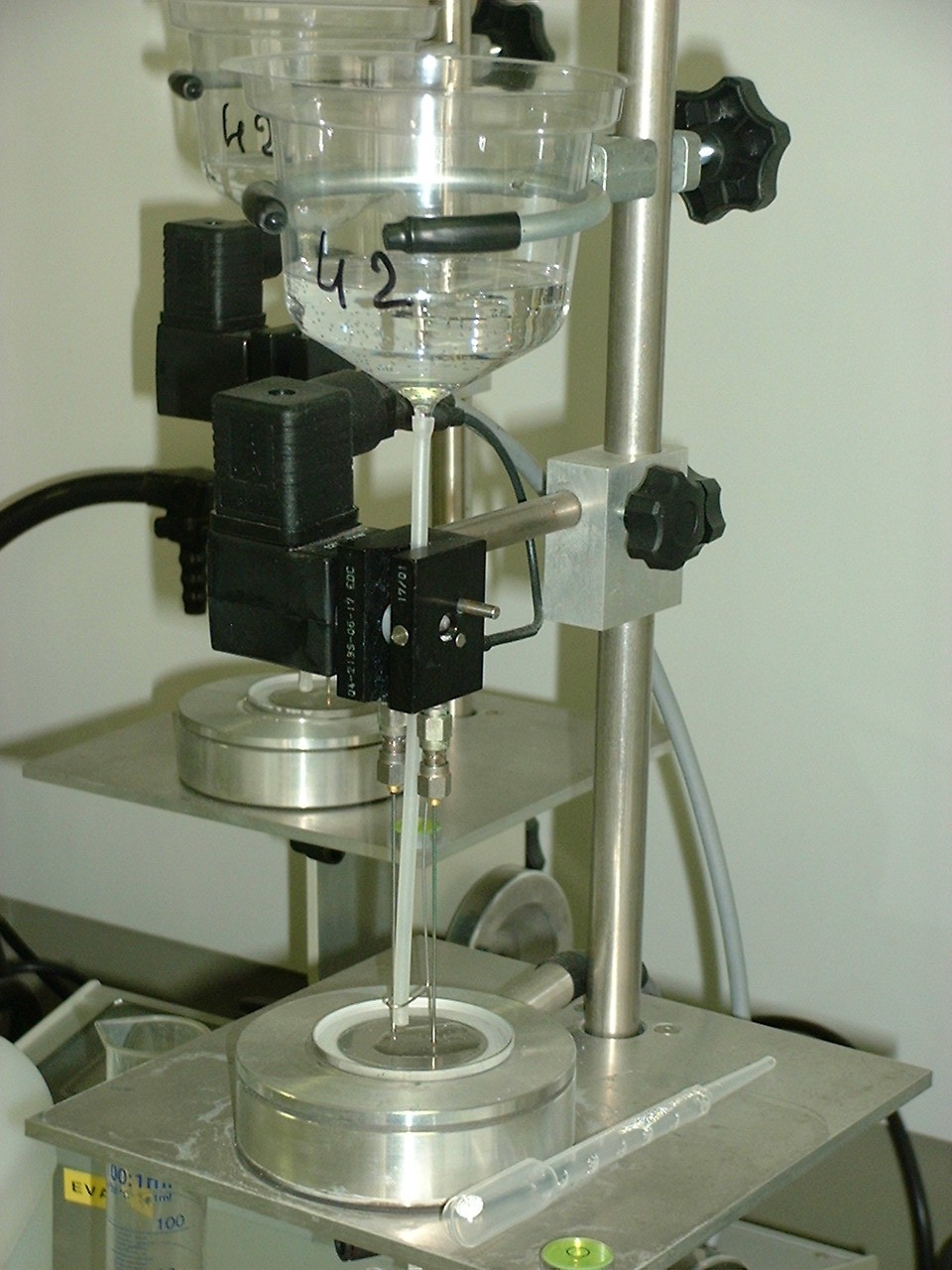 Evaporateur pour comptage proportionnel